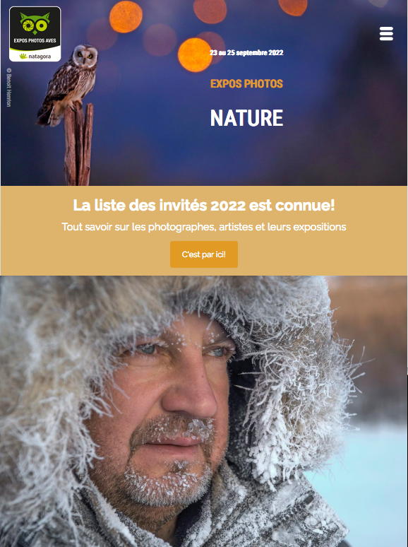 Montage pages Internet. Expos « Photos Nature » dans les sites prestigieux du Vieux Namur. 2022-09-23